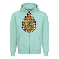 Seafoam Thankful Grateful Blessed Zipper Hoodie - LillyAllenDesigns