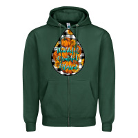 Sports Green Thankful Grateful Blessed Zipper Hoodie - LillyAllenDesigns