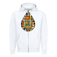 White Thankful Grateful Blessed Zipper Hoodie - LillyAllenDesigns