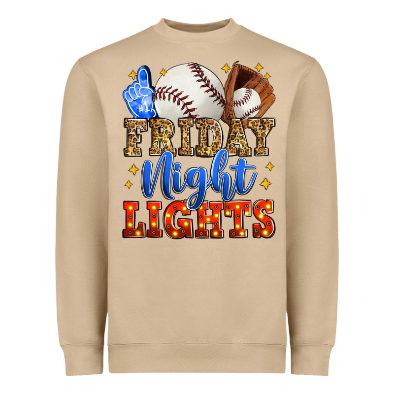 Friday Night Lights Baseball Heavyweight Sweatshirt by Zillion Design Studio | Teevron