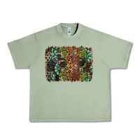 Oil Green western camouflage brushstroke Urban Heavy Tee - BarkalooDesign