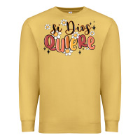 Antique Gold si dios quiere Premium Sweatshirt - MaliasSmallBusiness