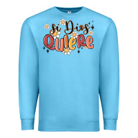 Ocean Blue si dios quiere Premium Sweatshirt - MaliasSmallBusiness