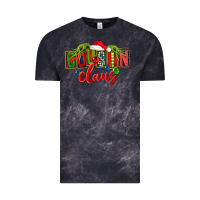 Cloud Black Cousin claus christmas Vintage Tee - FaDigitalArtStudio