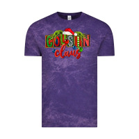Cloud Purple Cousin claus christmas Vintage Tee - FaDigitalArtStudio