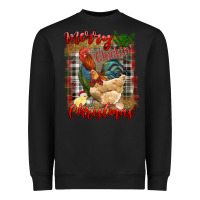 Black merry cluckin' christmas Heavyweight Sweatshirt - RanaPortraitStore