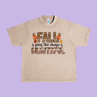Fall Urban Heavy Tee Designed By Cowhidedigitalart