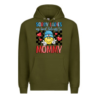Army Green sorry ladies my heart belongs to mommy Premium Hoodie - LillyAllenDesigns
