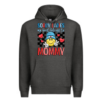 Charcoal Heather sorry ladies my heart belongs to mommy Premium Hoodie - LillyAllenDesigns