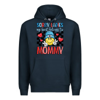 Navy sorry ladies my heart belongs to mommy Premium Hoodie - LillyAllenDesigns