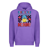 Purple sorry ladies my heart belongs to mommy Premium Hoodie - LillyAllenDesigns