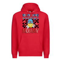 Red sorry ladies my heart belongs to mommy Premium Hoodie - LillyAllenDesigns