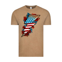 Vintage Coffee American lightning bolt Vintage Tee - Neo Western