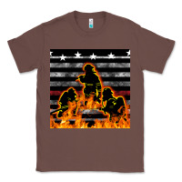 Chestnut american firefighters seamless pattern Classic Tee - BundleAndBundleShop
