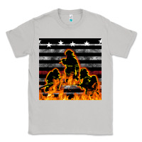 Moon Dust american firefighters seamless pattern Classic Tee - BundleAndBundleShop