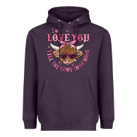 Plum love you till the cows come home Heavyweight Hoodie - MaliasSmallBusiness