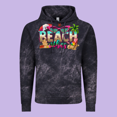 Beach Vibes Vintage Hoodie Designed By Texasbilliewilder