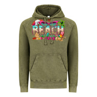 Vintage Olive beach vibes Vintage Hoodie - texasbilliewilder