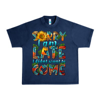 Navy sorry i am late i didnt want to come Urban Heavy Tee - HRA Design Shop