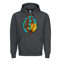 Smoke Fall Teardrop Zipper Hoodie - LillyAllenDesigns