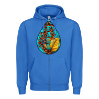 True Royal Fall Teardrop Zipper Hoodie - LillyAllenDesigns