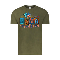 Vintage Olive All American Mama 4th of July Vintage Tee - CowGirlArtShop