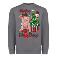 Storm merry christmas pig Heavyweight Sweatshirt - RanaPortraitStore