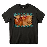 Asphalt chicken western Heavy Core Tee - RacoonDesign