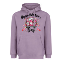 Lavender happy valentine's day gnome truck Heavyweight Hoodie - MaliasSmallBusiness