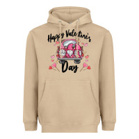 Mushroom happy valentine's day gnome truck Heavyweight Hoodie - MaliasSmallBusiness