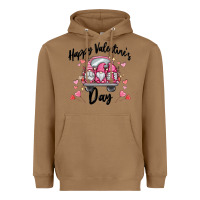 Toasted Coconut happy valentine's day gnome truck Heavyweight Hoodie - MaliasSmallBusiness