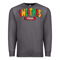 Charcoal Heather swiftmas season Premium Sweatshirt - MaliasSmallBusiness