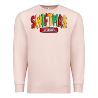 Pale Pink swiftmas season Premium Sweatshirt - MaliasSmallBusiness
