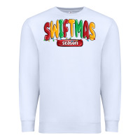 White swiftmas season Premium Sweatshirt - MaliasSmallBusiness