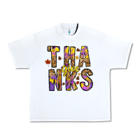 White give thanks Urban Heavy Tee - CowhideDigitalArt