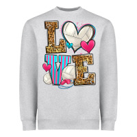 Heather Grey love volleyball Heavyweight Sweatshirt - Zillion Design Studio