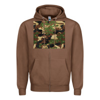 Chestnut camouflage glitter Zipper Hoodie - BarkalooDesign