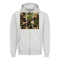 Camouflage Glitter Zipper Hoodie | Teevron
