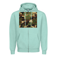 Seafoam camouflage glitter Zipper Hoodie - BarkalooDesign