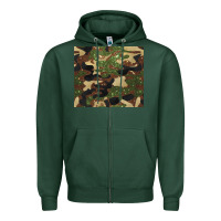 Sports Green camouflage glitter Zipper Hoodie - BarkalooDesign