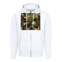 White camouflage glitter Zipper Hoodie - BarkalooDesign