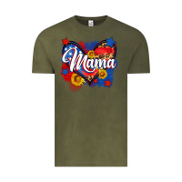 Vintage Olive American mama heart Vintage Tee - Neo Western