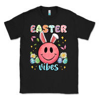 Black easter vibes smiley face Classic Tee - Artiststas