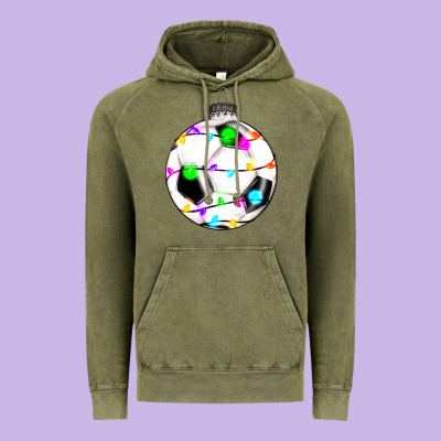Christmas Soccer Vintage Hoodie Designed By Ranaportraitstore