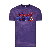 Cloud Purple American Mama 4th of july Vintage Tee - CowGirlArtShop