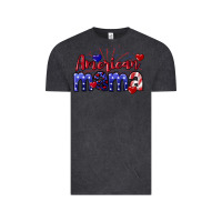 Vintage Black American Mama 4th of july Vintage Tee - CowGirlArtShop