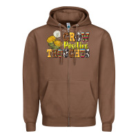 Chestnut grow positive thoughts Zipper Hoodie - NancyCooperArtShop