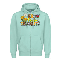 Seafoam grow positive thoughts Zipper Hoodie - NancyCooperArtShop