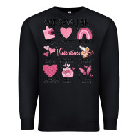 Black funny valentines Premium Sweatshirt - MaliasSmallBusiness