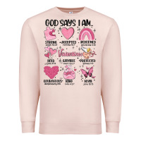 Pale Pink funny valentines Premium Sweatshirt - MaliasSmallBusiness